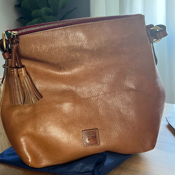 Dooney & Bourke Pebble Leather Twist Handle Shoulder Bag - Picture 2 of 8